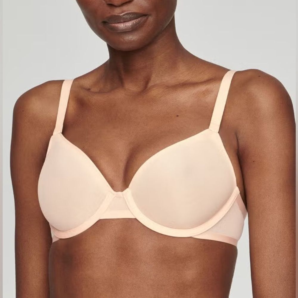 CUUP The Demi Spacer Core Natural Cream Bra 32C NWOT